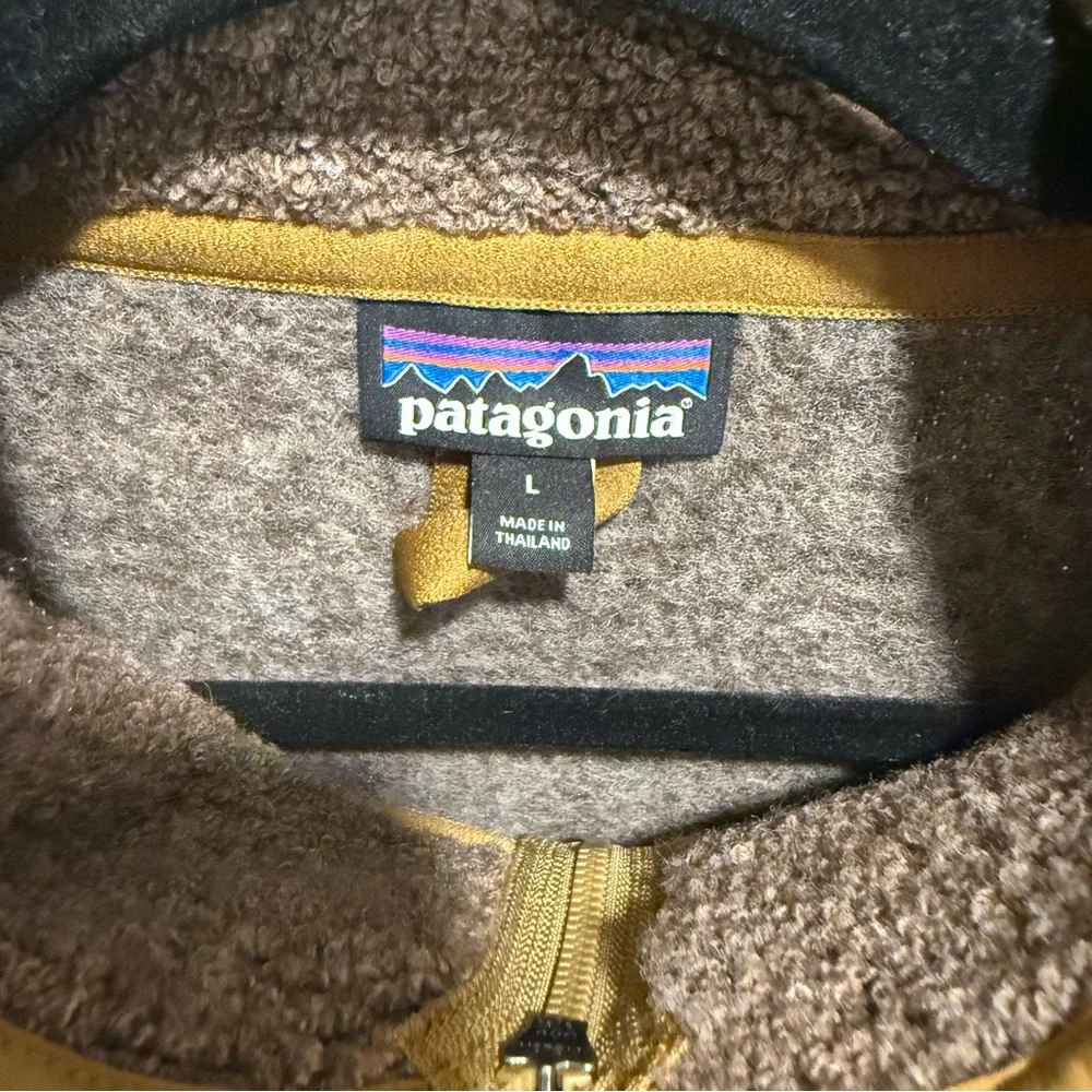 Patagonia classic Retro-X Half Zip Size Large Brown - Picture 3 of 7